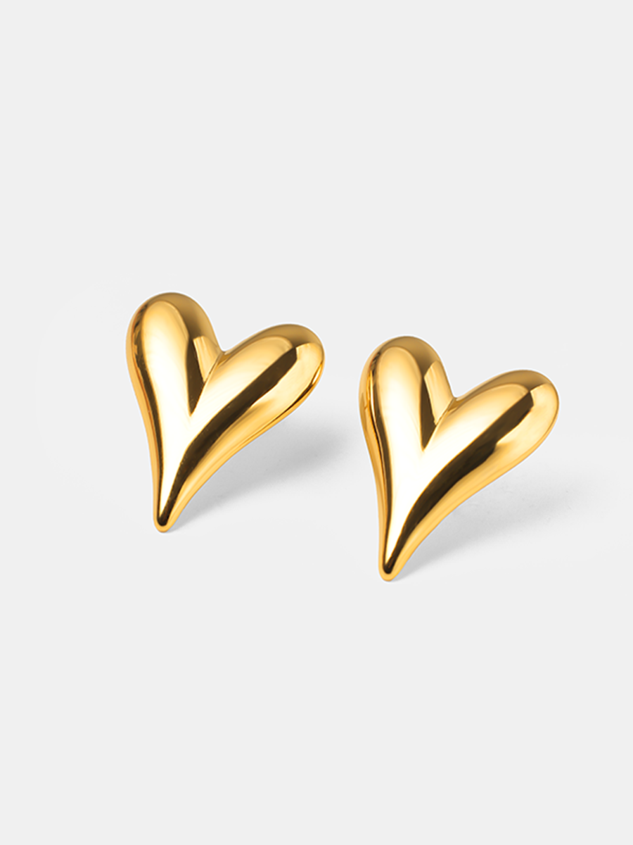 Fluffy Heart Ohrringe