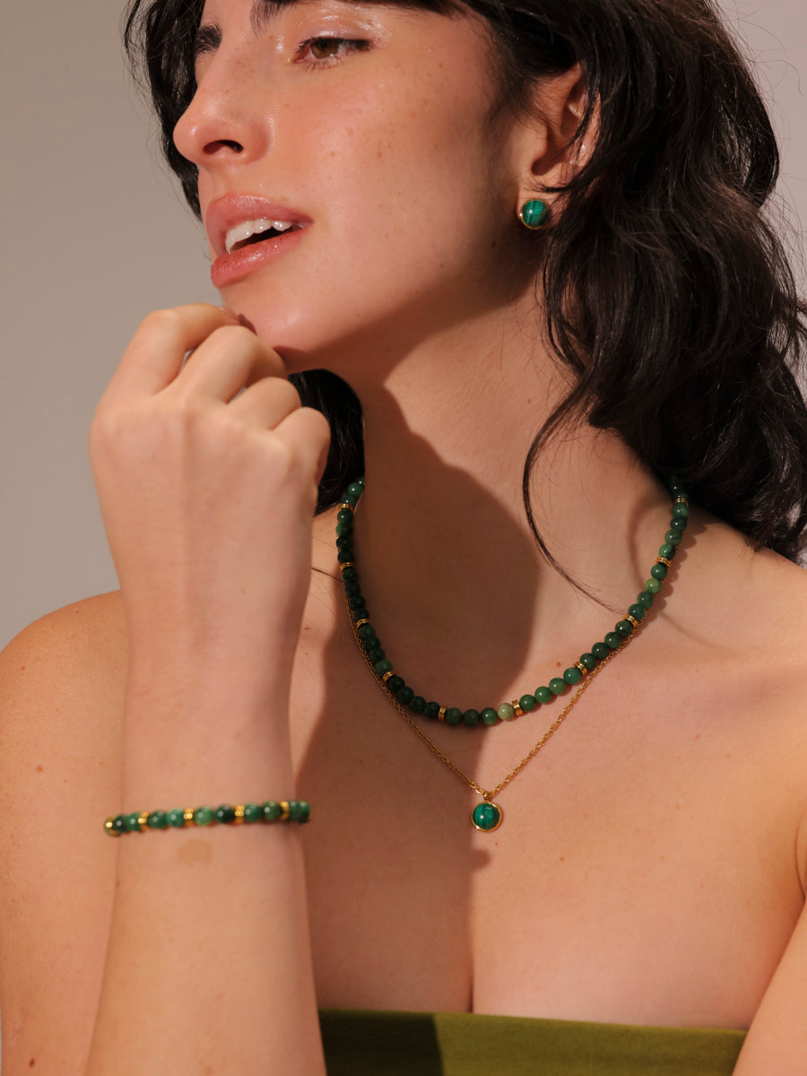 Wandering Wish Dark Green Ohrringe