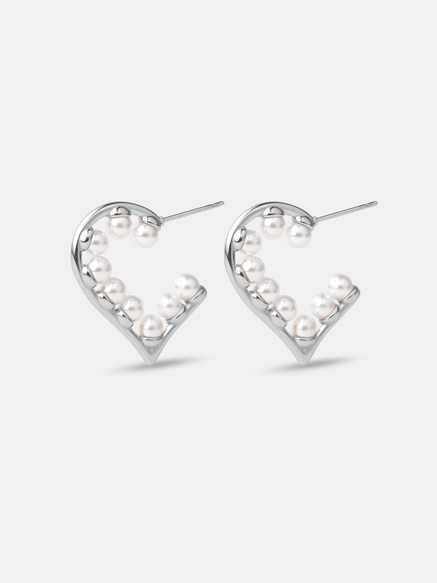 ICRUSH - Pearl Heart Ohrringe – ICRUSH
