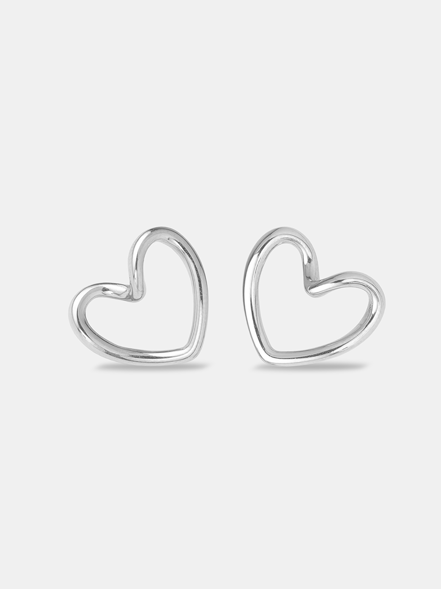 Threaded Heart Ohrringe