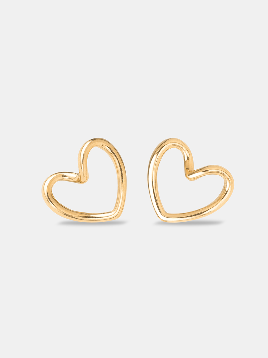 Threaded Heart Ohrringe