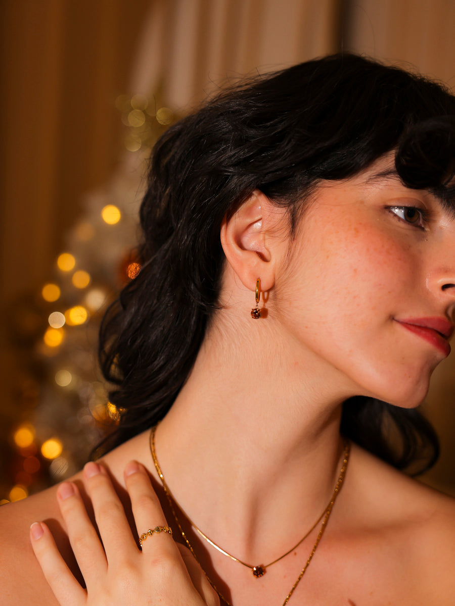 Crystal Delight Coffee Ohrringe