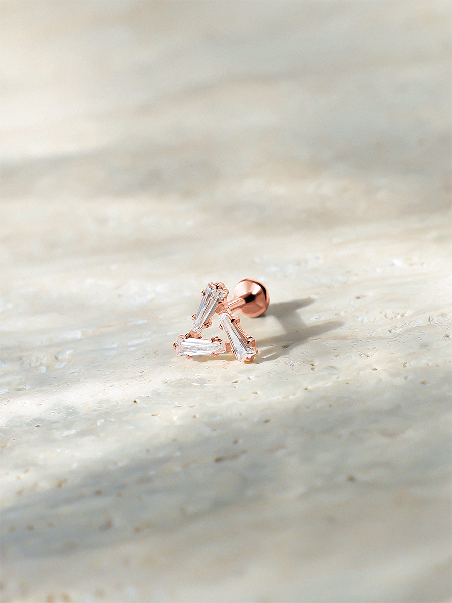 Gleaming Trio Titanium Piercing