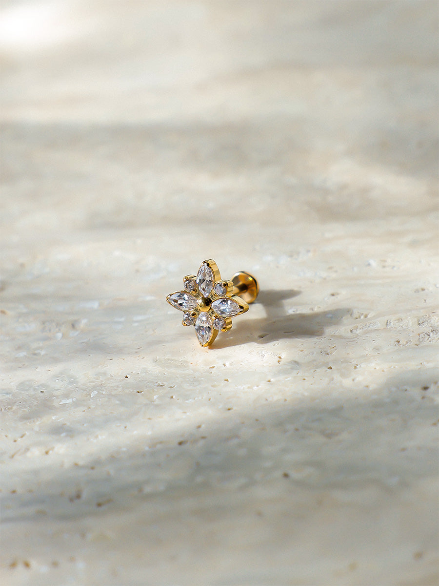 Shimmering Bloom Titan Piercing