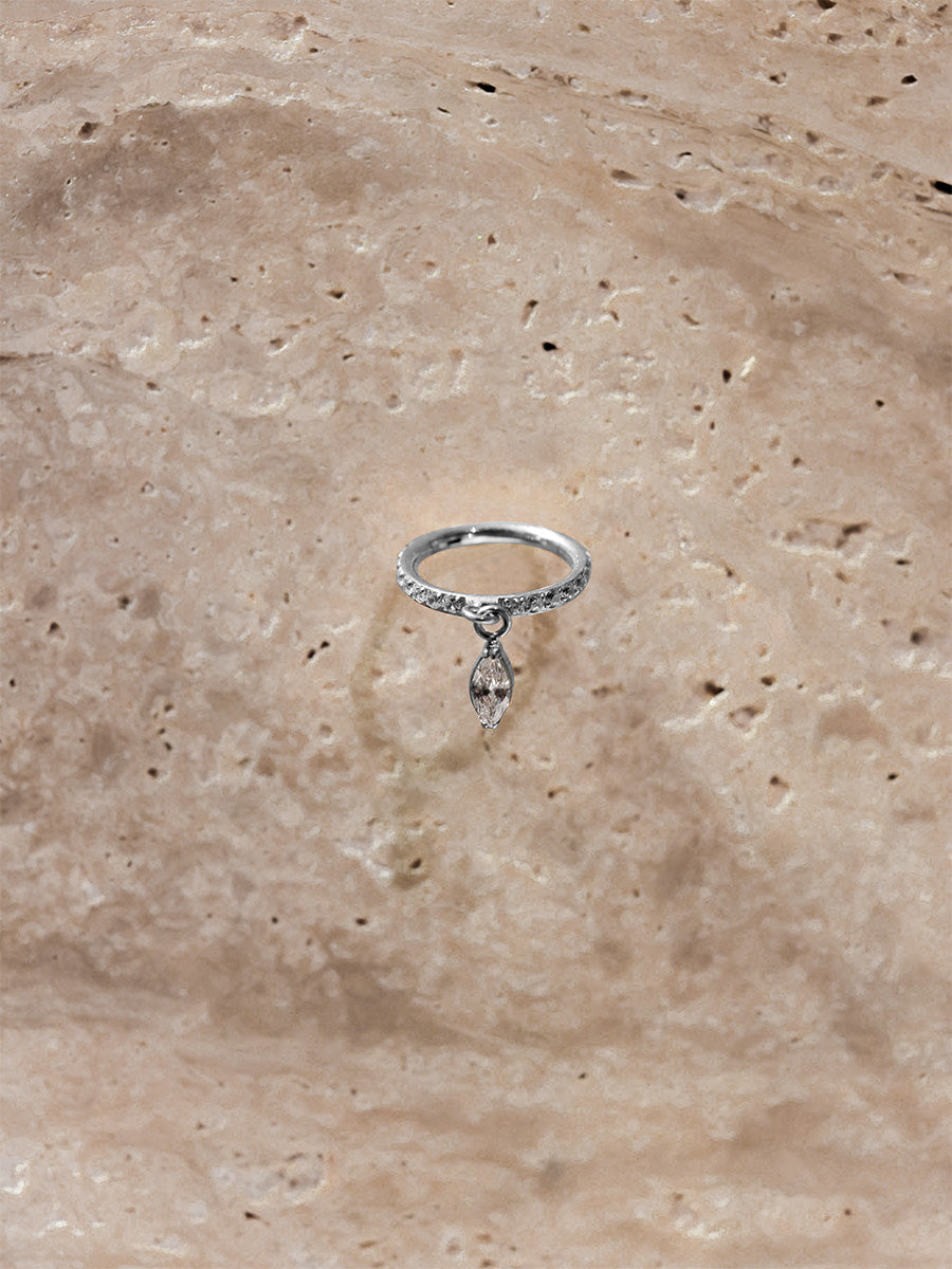 Shimmer Drop Titanium Piercing