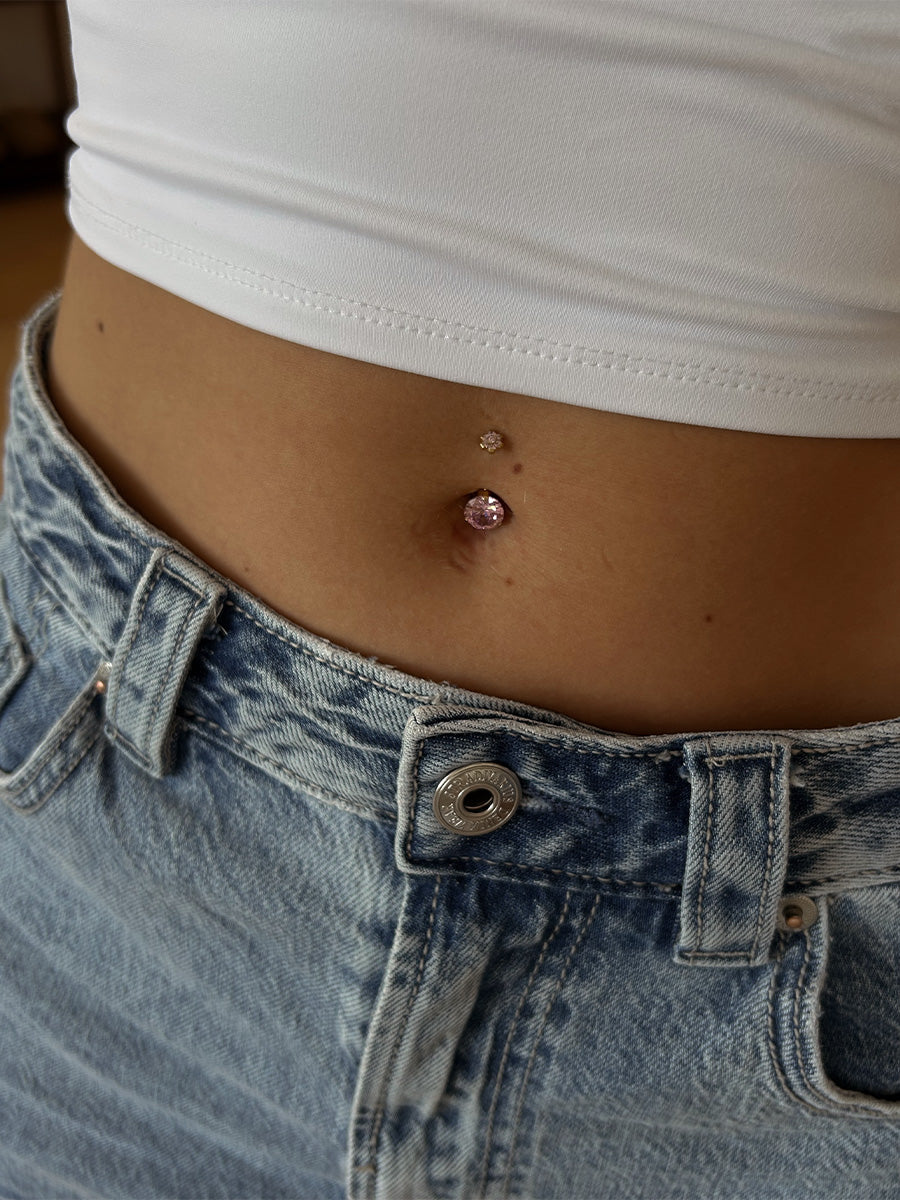 Whisper Petal Pink Titan Bauchnabelpiercing