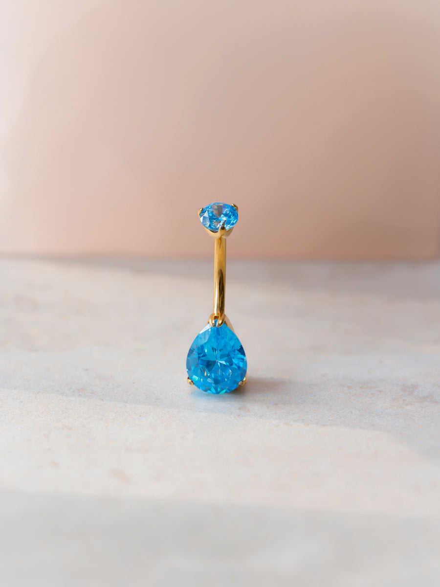 Dreamy Glow Azure Titan Bauchnabelpiercing