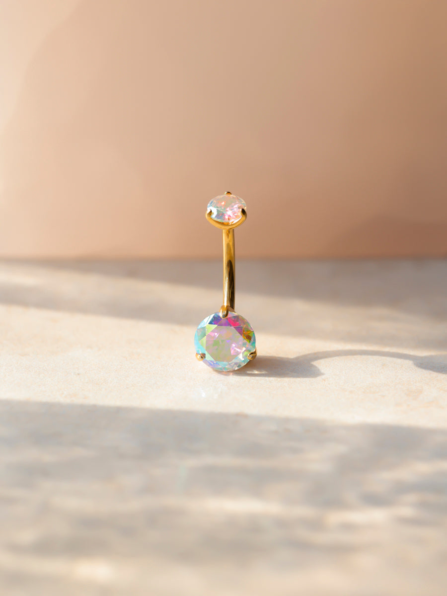 Serene Glow Rainbow Titan Bauchnabelpiercing