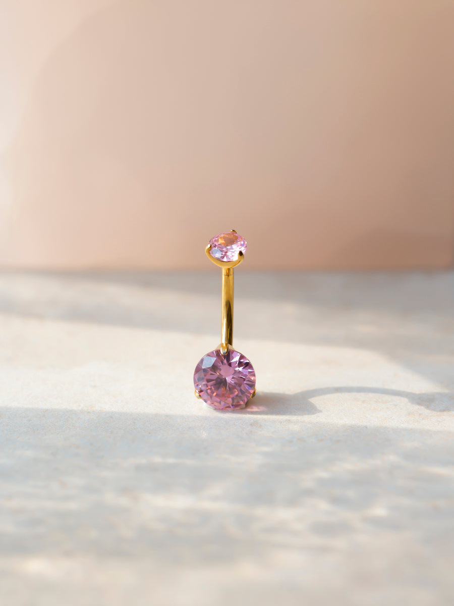 Serene Glow Pink Titan Bauchnabelpiercing