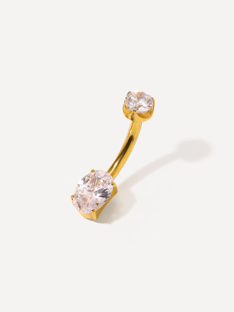 Radiant Gleam Titanium Belly Button Piercings