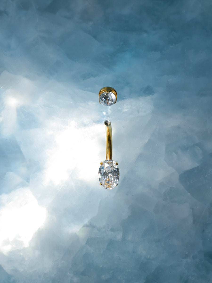 Radiant Gleam Titanium Belly Button Piercings