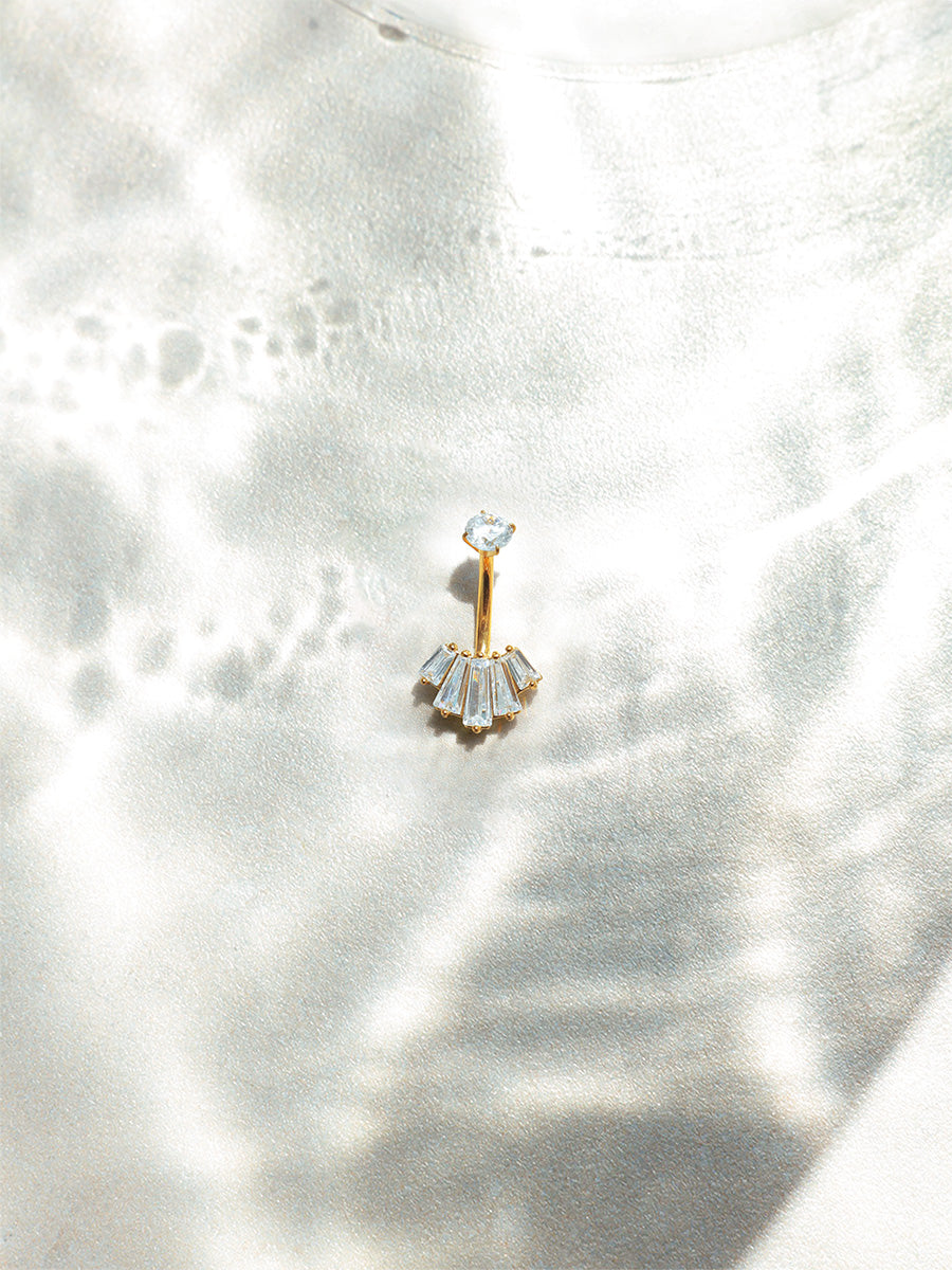 Crystal Cascade Bauchnabelpiercing