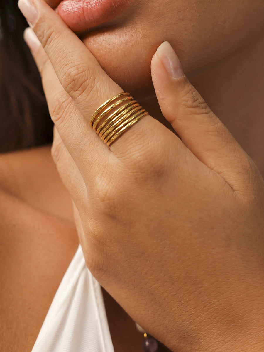 Modern Melody Ring ICRUSH