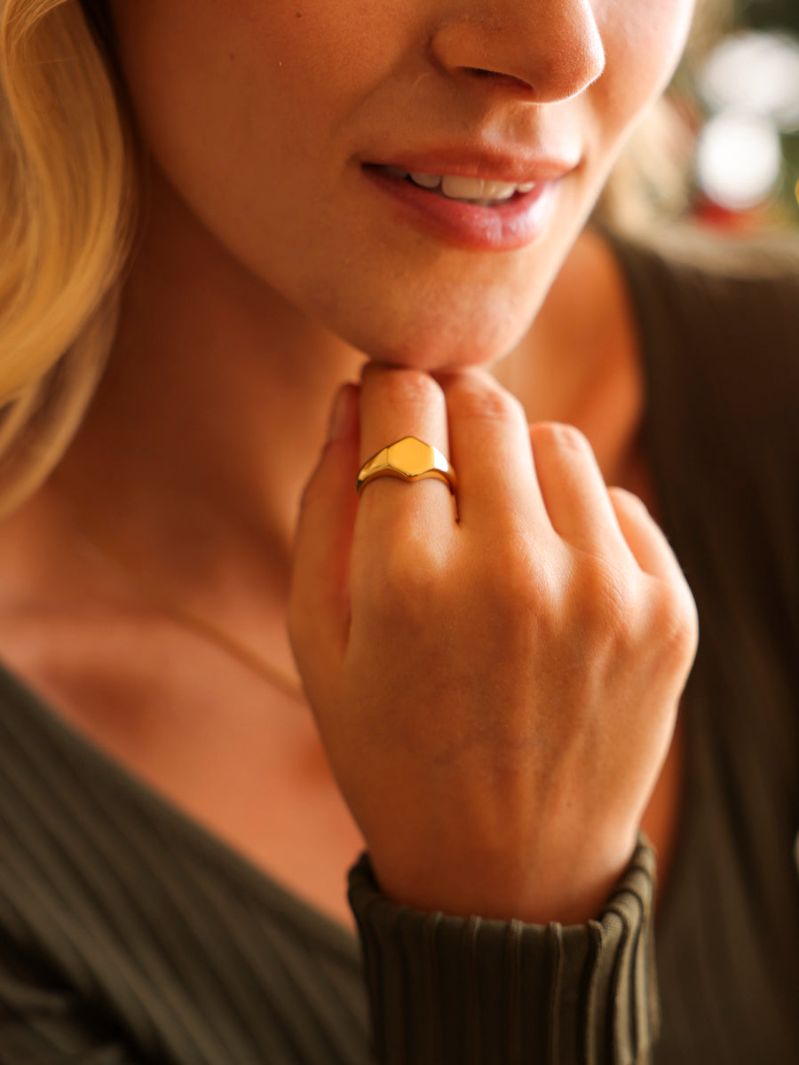 Geometric Shine Ring