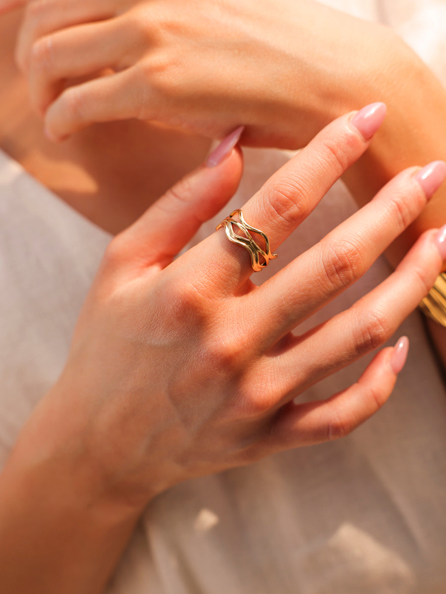 Whispering Wave Ring