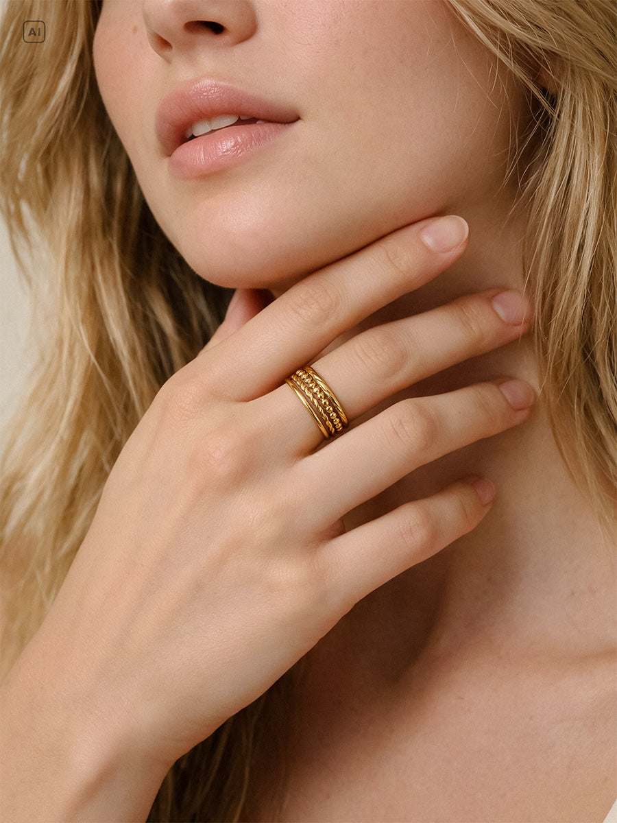 Infinity Dots Ring