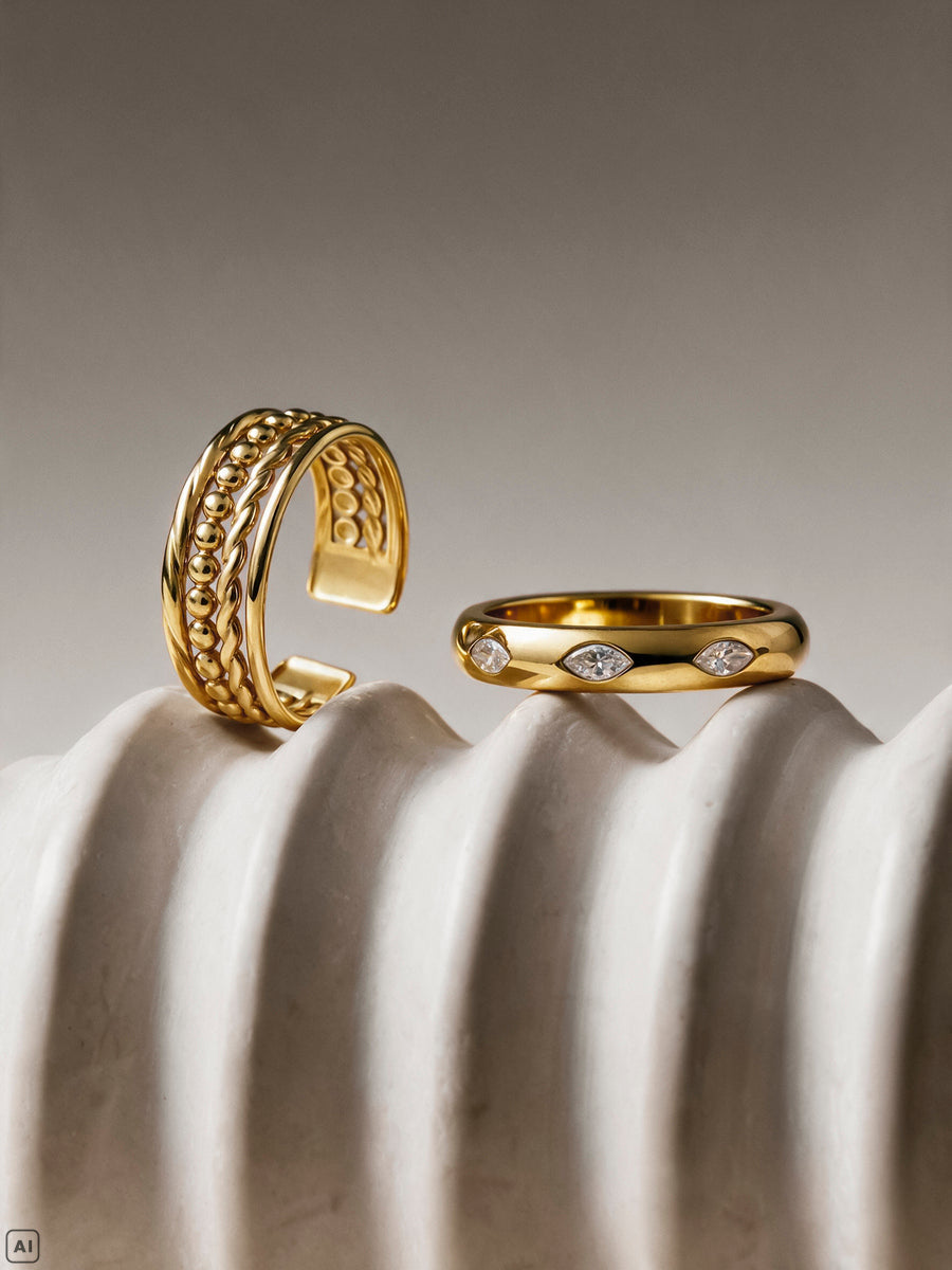 Infinity Dots Ring