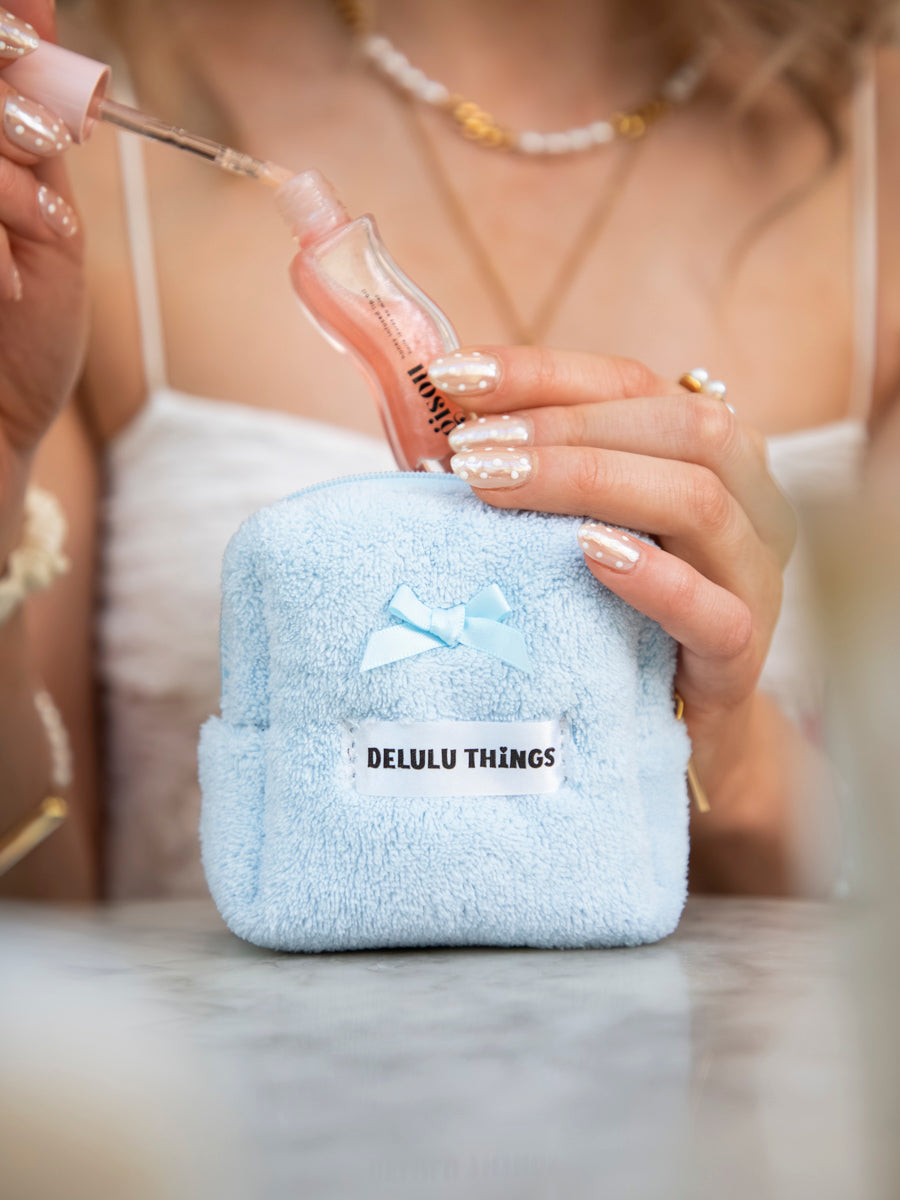 Sweet Puff Blue Kosmetiktasche