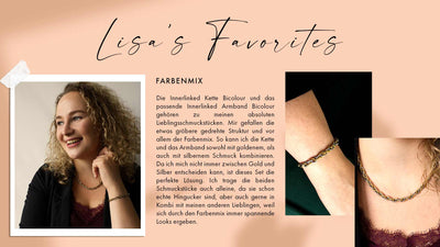 Lisa trägt Innerlinked Kette Bicolour