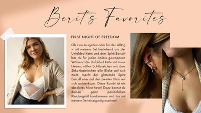 Berit trägt Unfolded Kette
