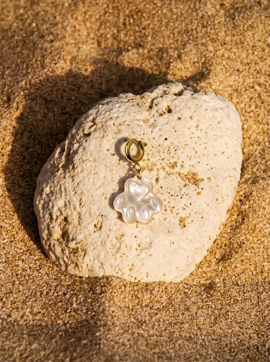 Pawprint Heart Ketten-Charm ICRUSH