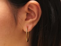 30mm Modern Twist Ohrringe Gold
