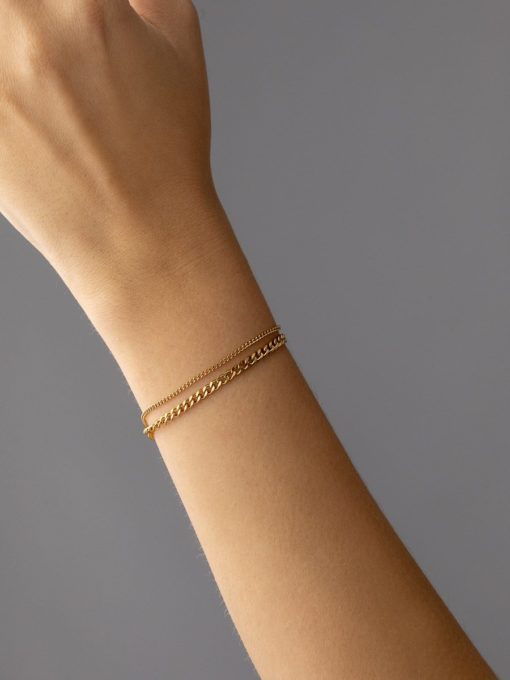 Double Trouble Bracelet ICRUSH Gold/Silver/Rose Gold
