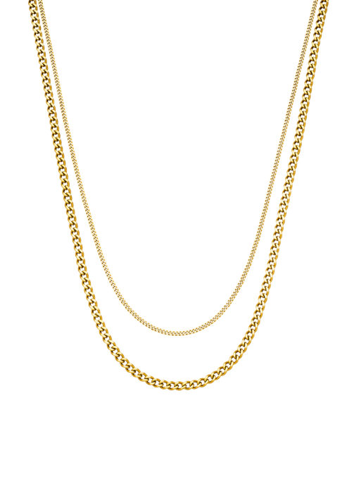 Double Trouble Chain ICRUSH Gold/Silver/Rose Gold