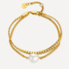 Modern Pearl Armband Gold ICRUSH Gold/Silver