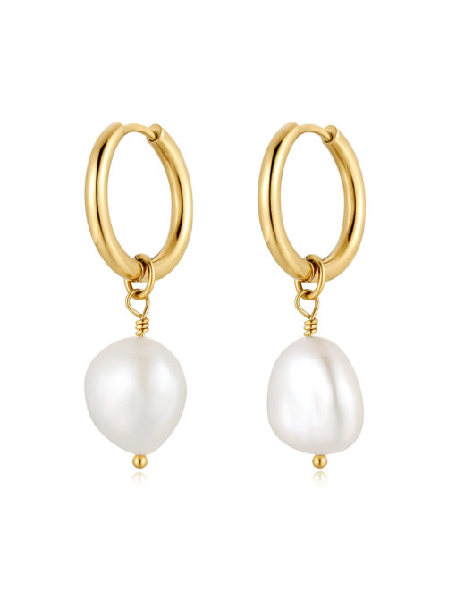 Modern Pearl EAR RINGS Silver ICRUSH Gold/Silver/Rose Gold