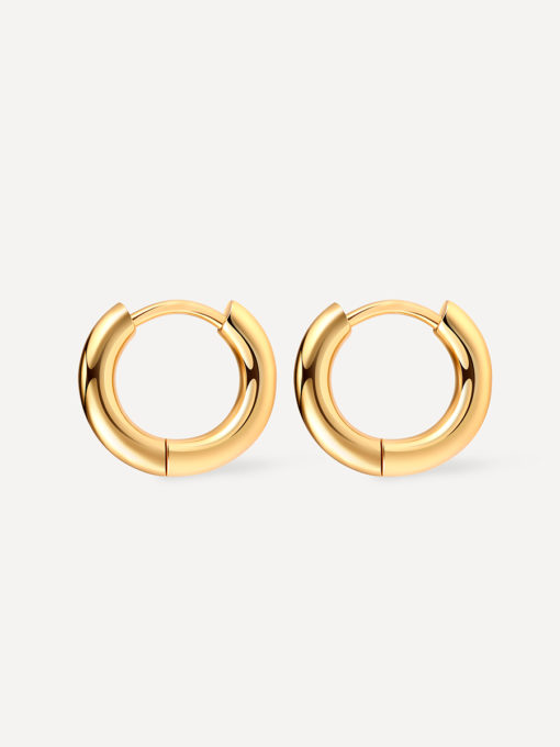 SMOOTH HOOP SMALL EAR RINGS GOLD ICRUSH Gold/Silver/Rose Gold