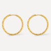 TEXTURED HOOPS MEDIUM OHRRINGE SILBER ICRUSH Gold/Silver