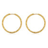 TEXTURED HOOPS LARGE OHRRINGE GOLD ICRUSH Gold/Silver