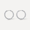 TEXTURED HOOPS MEDIUM OHRRINGE SILBER ICRUSH Gold/Silver