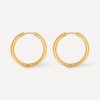 GLOSSY HOOPS OHRRINGE GOLD ICRUSH Gold/Silver