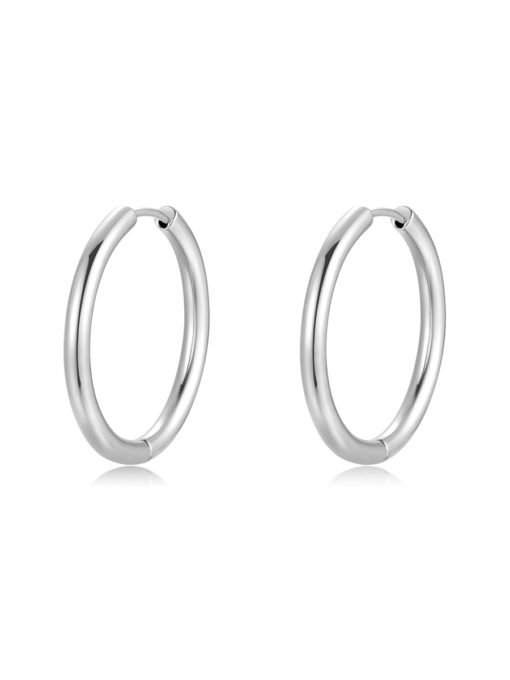 GLOSSY HOOPS OHRRINGE SILBER ICRUSH Gold/Silver