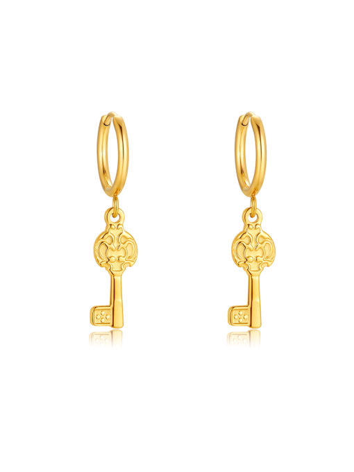 MAGICAL KEY EAR RINGS GOLD ICRUSH Gold/Silver/Rose Gold