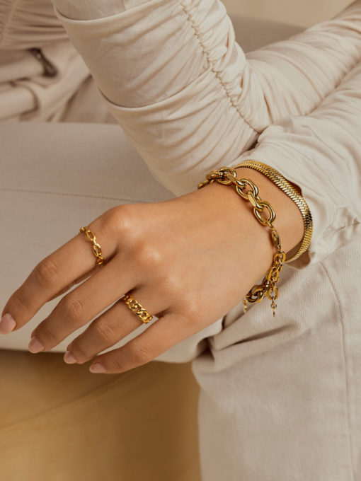 Magic sleek bracelet Gold ICRUSH Gold/Silver/Rose gold