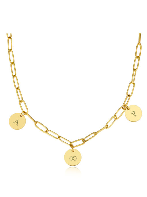 TRIO SHINE CHAIN GOLD - Engravable ICRUSH Gold/Silver/Rose Gold