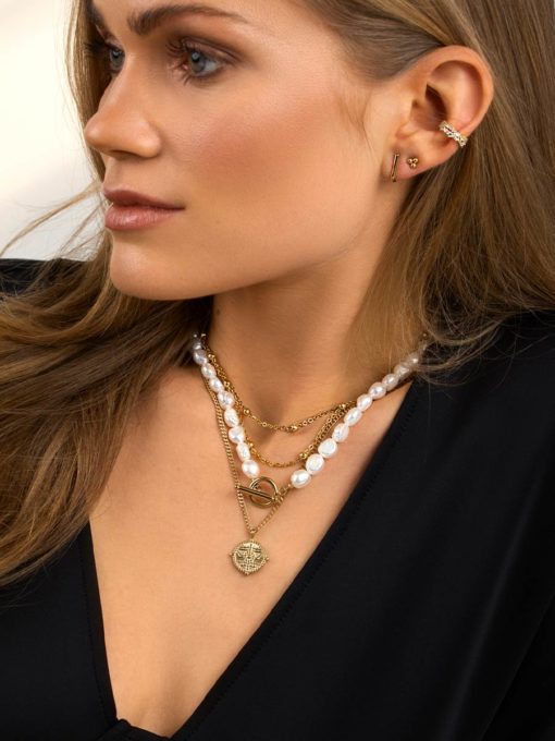 Pearls OT Kette Gold ICRUSH Gold/Silver