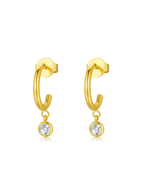 Cherish Gold ICRUSH Earrings Gold/Silver/Rose Gold