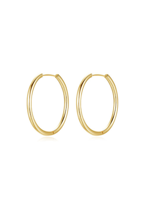 GLOSSY HOOPS Large Ohrringe Silber ICRUSH Gold/Silver/Rosegold