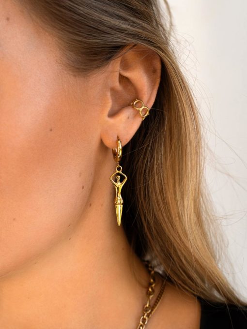 Women power earrings silver ICRUSH gold/silver/rose gold