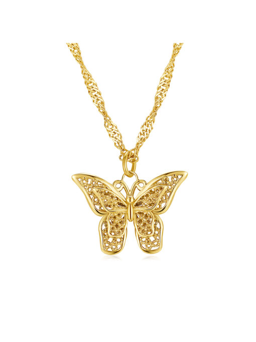 Butterfly Kette Gold ICRUSH Gold/Silver