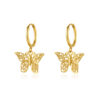 Butterfly Ohrringe Gold ICRUSH Gold/Silver