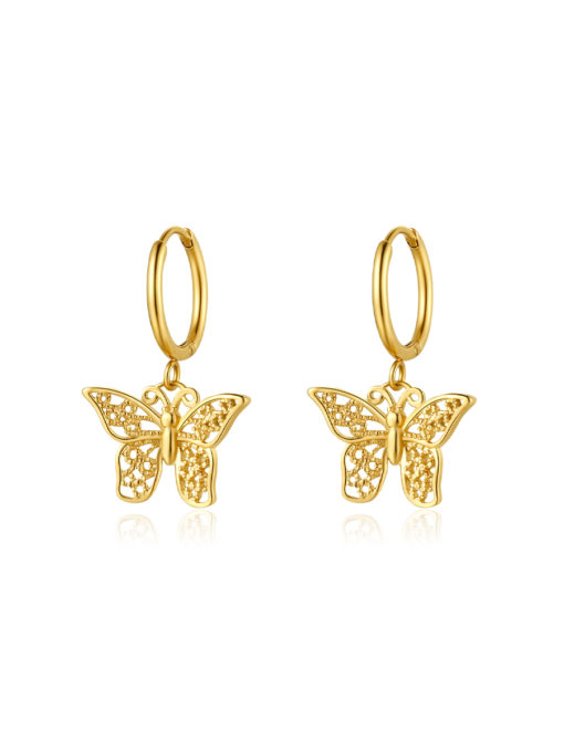 Butterfly Ohrringe Gold ICRUSH Gold/Silver/Rosegold