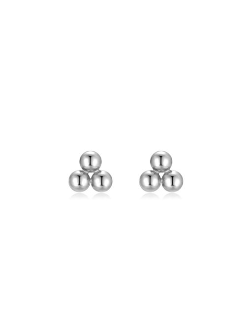 Trio dot stud earrings silver ICRUSH gold/silver/rose gold