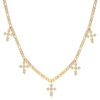 Sparkling Cross Kette Gold ICRUSH Gold/Silver
