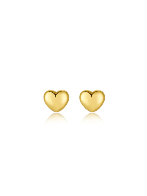 Heart Stud Earrings Gold ICRUSH Gold/Silver/Rose Gold