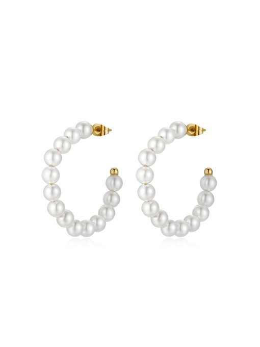 Classic Pearls Gold ICRUSH Earrings Gold/Silver/Rose Gold